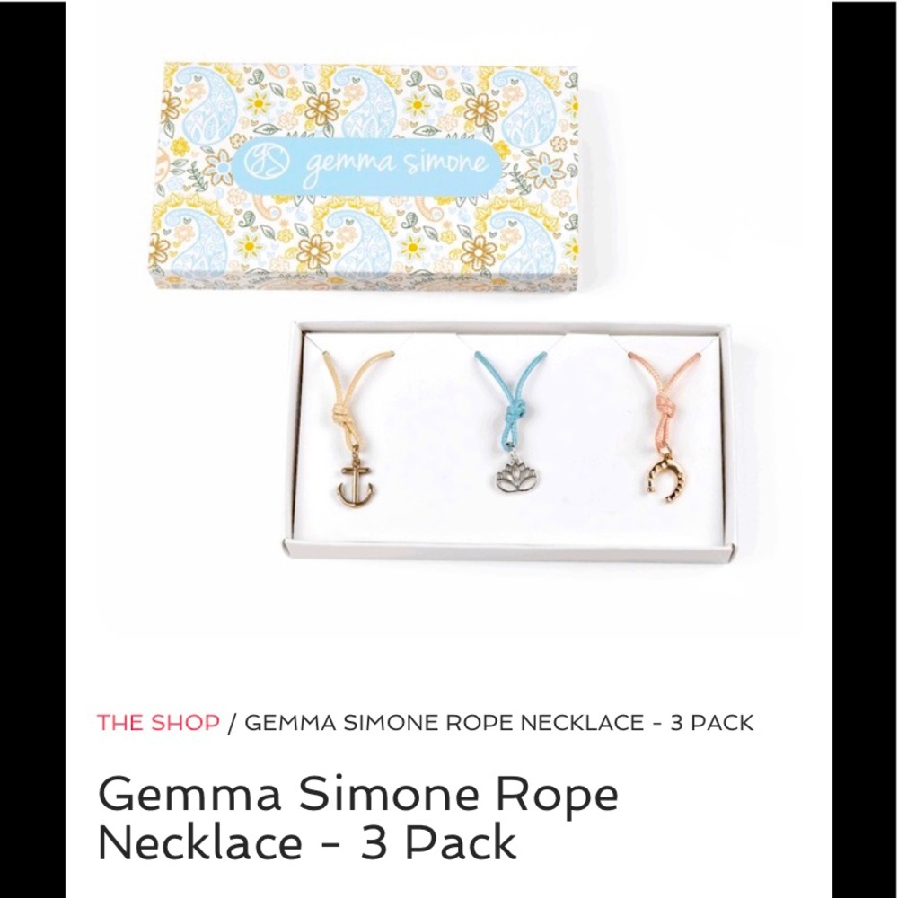 🎁NEW Gemma Simone Rope 3 piece Necklace Set Cowgirl Carter theme?